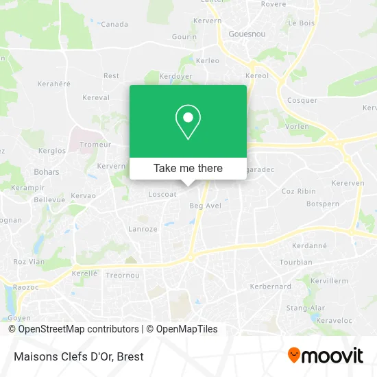 Maisons Clefs D'Or map