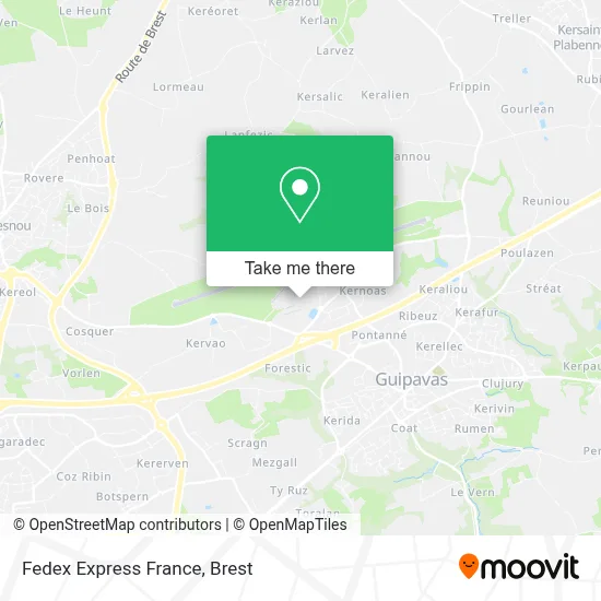 Fedex Express France map
