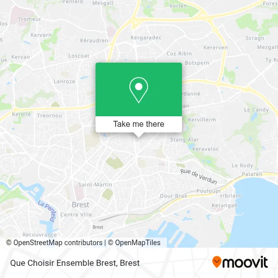 Que Choisir Ensemble Brest map