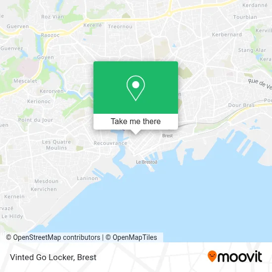 Vinted Go Locker map