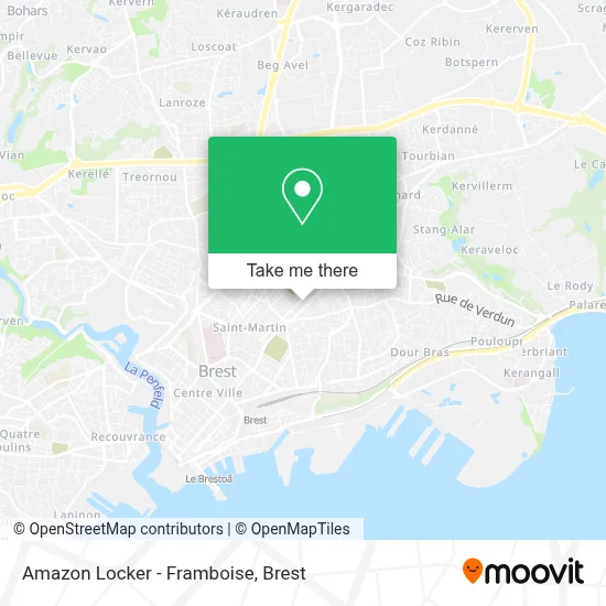 Amazon Locker - Framboise map