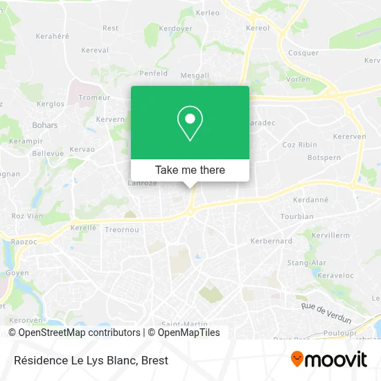 Résidence Le Lys Blanc map