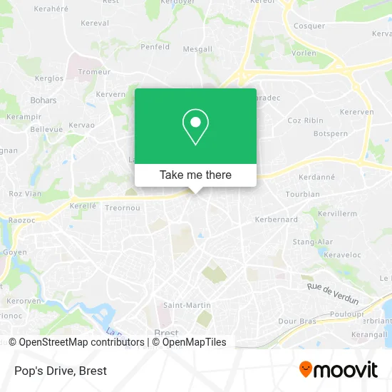 Pop's Drive map