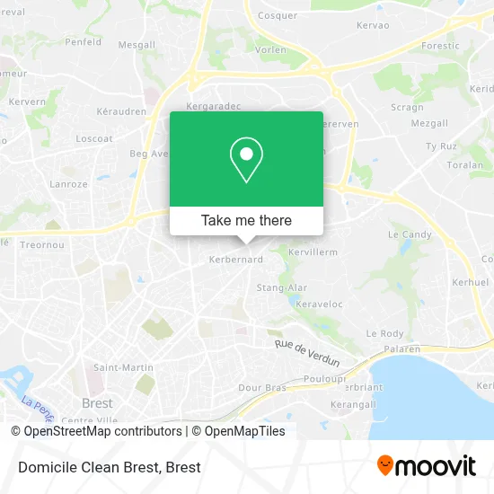 Domicile Clean Brest map