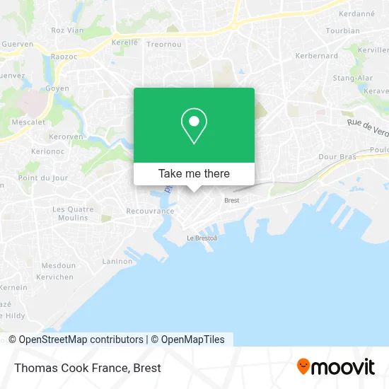 Thomas Cook France map