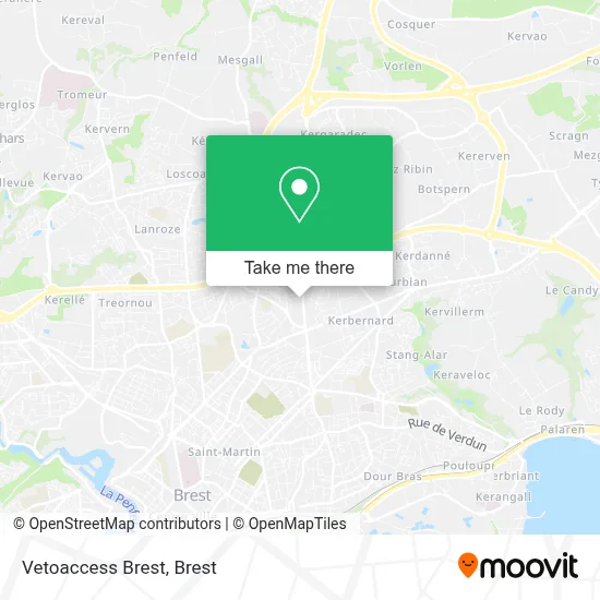 Vetoaccess Brest map