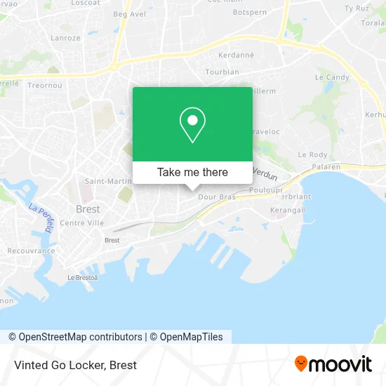 Vinted Go Locker map