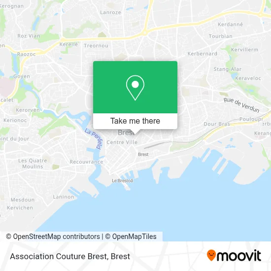 Association Couture Brest map
