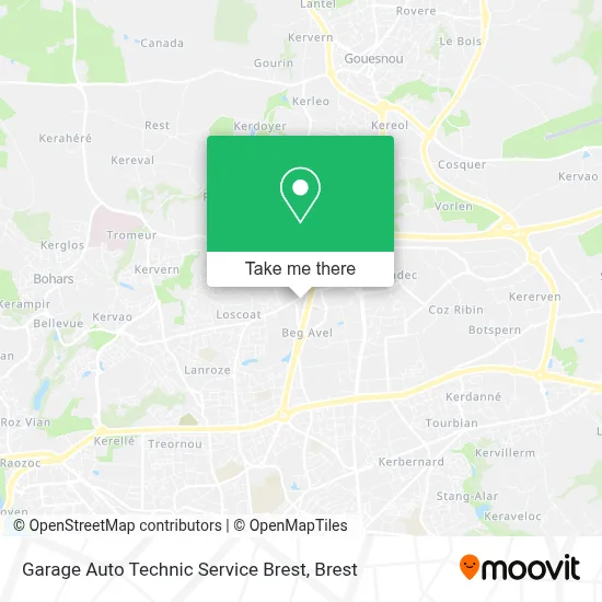 Garage Auto Technic Service Brest map