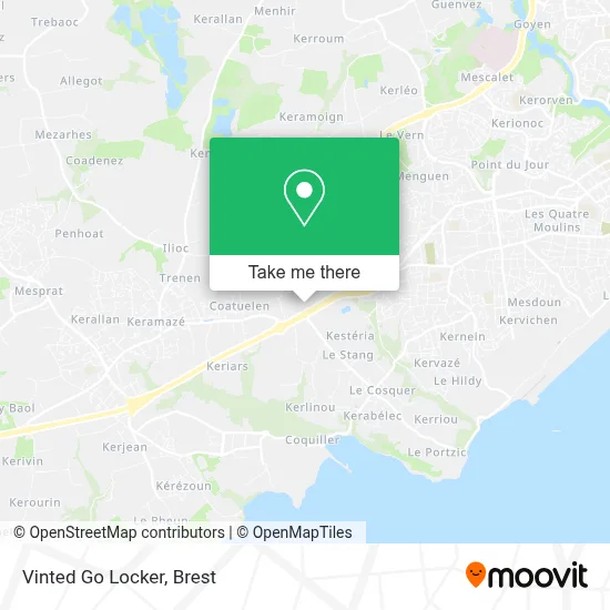 Vinted Go Locker map