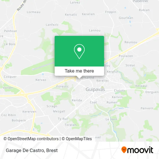 Garage De Castro map