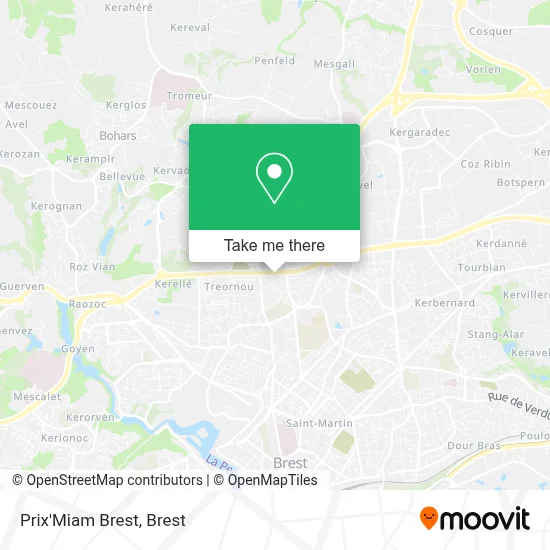 Prix'Miam Brest map
