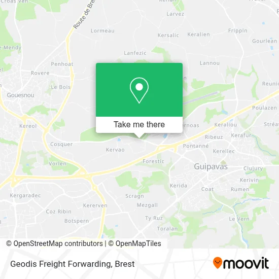 Geodis Freight Forwarding map