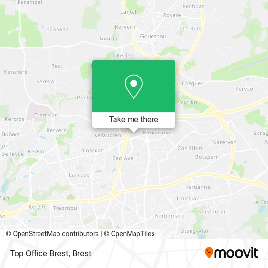 Top Office Brest map