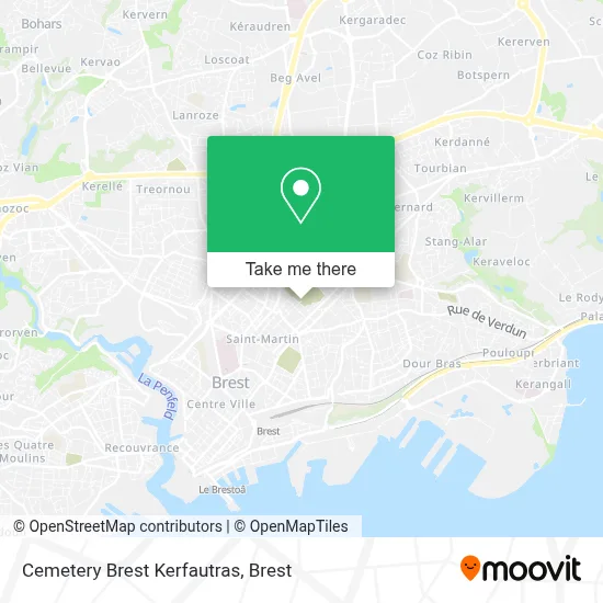 Cemetery Brest Kerfautras map