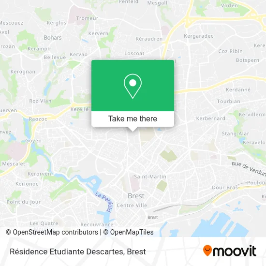 Résidence Etudiante Descartes map