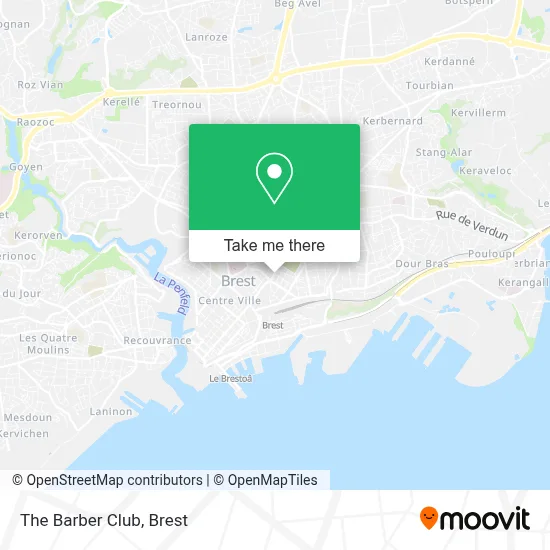 The Barber Club map