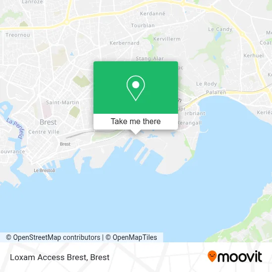 Loxam Access Brest map