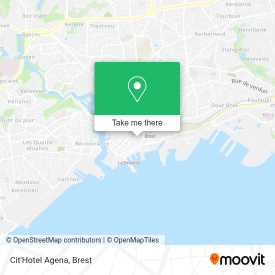 Cit'Hotel Agena map