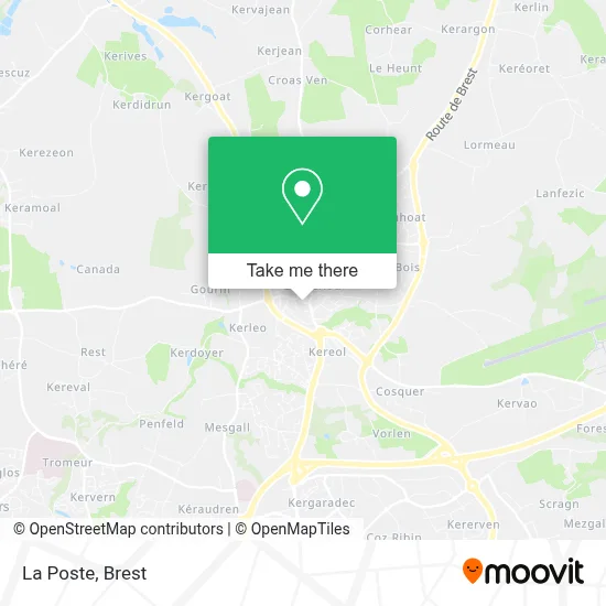 La Poste map