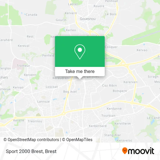 Sport 2000 Brest map