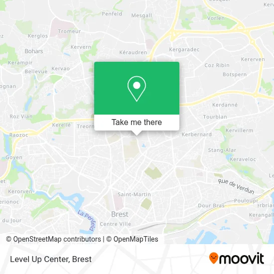 Level Up Center map