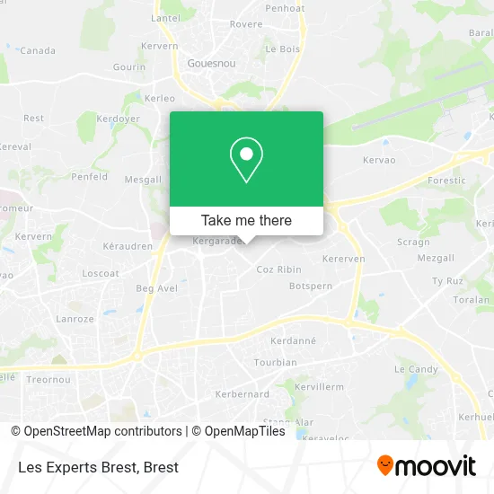 Les Experts Brest map