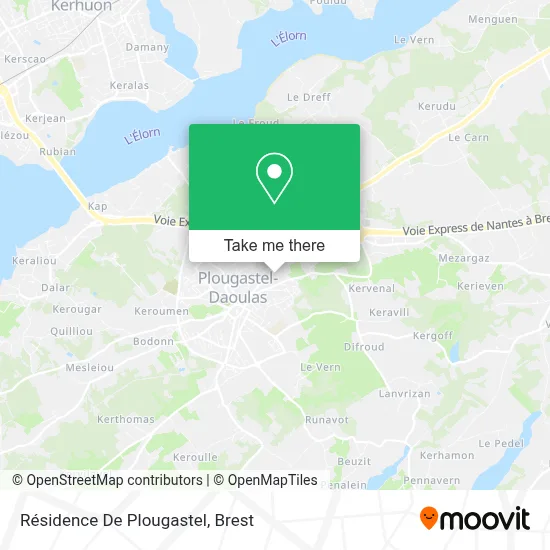 Résidence De Plougastel map