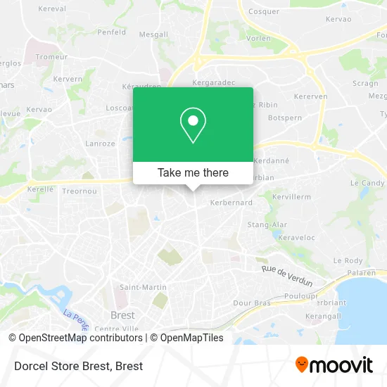 Dorcel Store Brest map