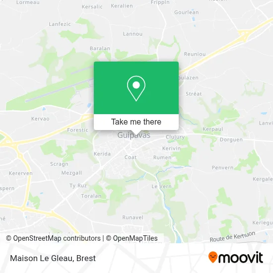 Maison Le Gleau map