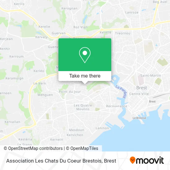Association Les Chats Du Coeur Brestois map