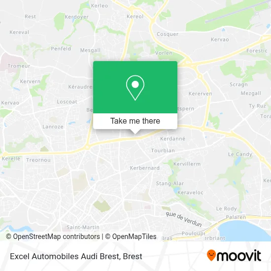 Excel Automobiles Audi Brest map