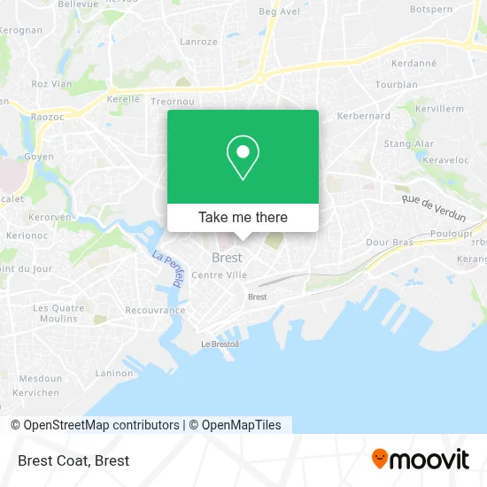 Brest Coat map