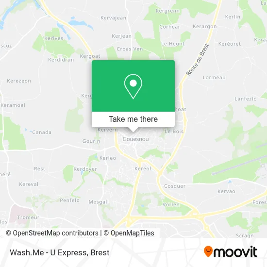 Wash.Me - U Express map