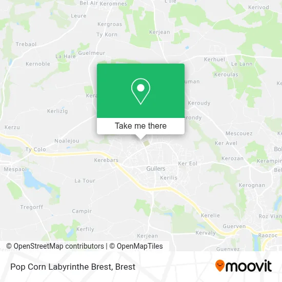 Pop Corn Labyrinthe Brest map
