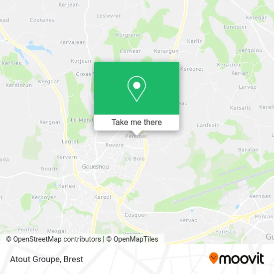 Atout Groupe map