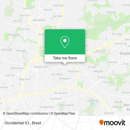 Occidental V.I. map