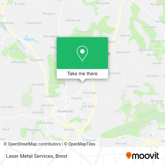 Laser Metal Services map