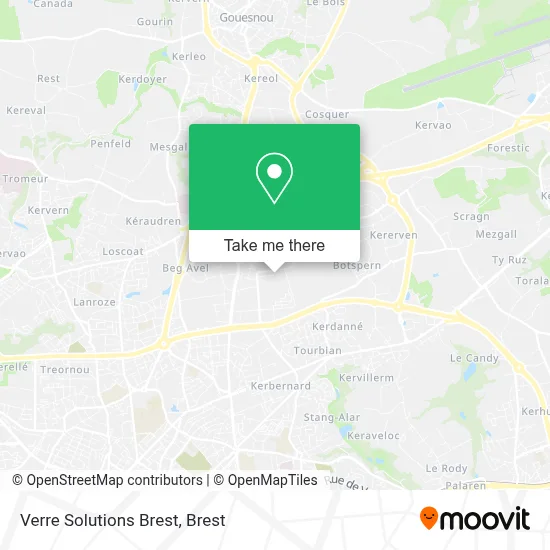 Verre Solutions Brest map