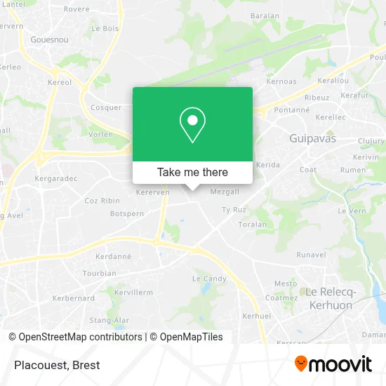 Placouest map