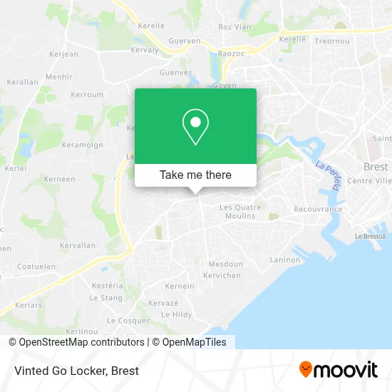 Vinted Go Locker map