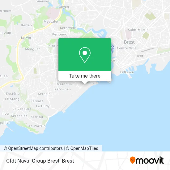 Cfdt Naval Group Brest map