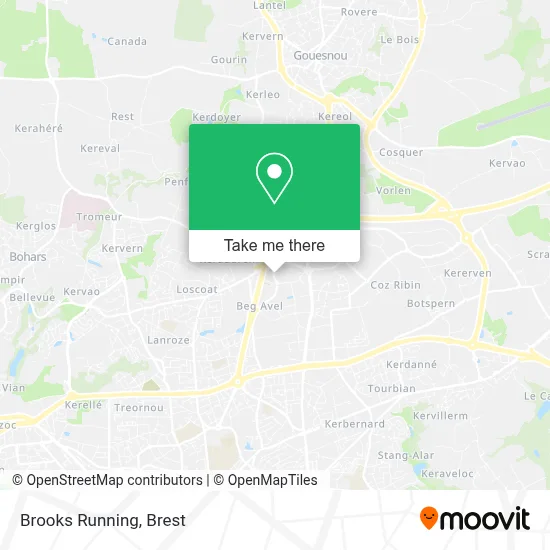 Brooks Running map