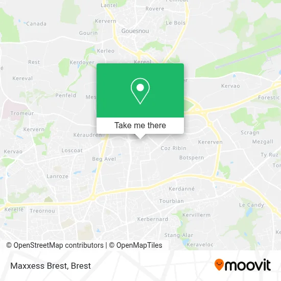 Maxxess Brest map