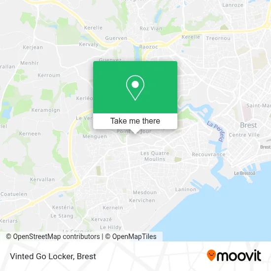 Vinted Go Locker map