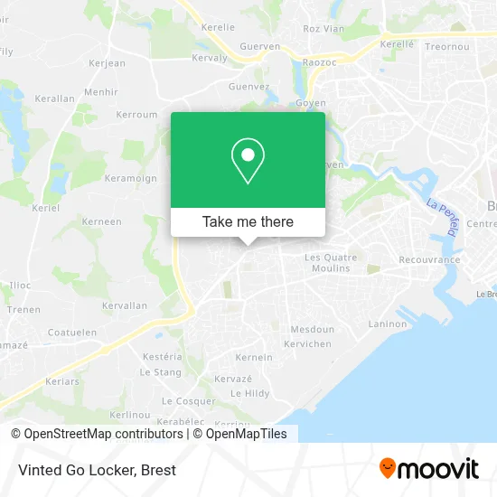 Vinted Go Locker map