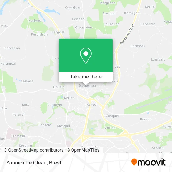 Yannick Le Gleau map