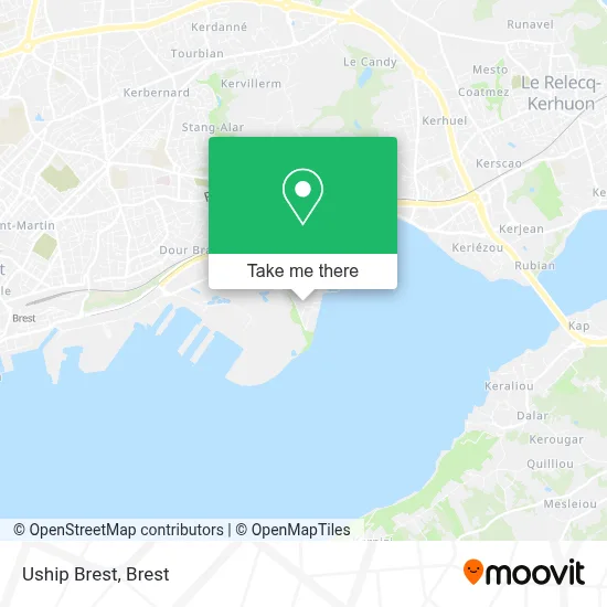 Uship Brest map