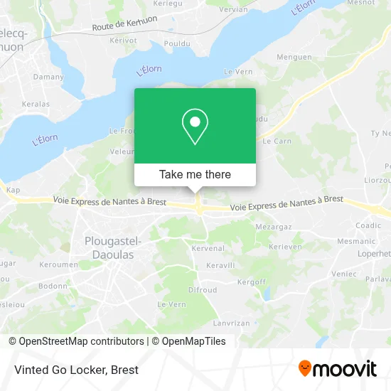 Vinted Go Locker map