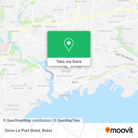 Drive Le Port Brest map